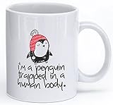 I'm a Penguin Trapped in a Human Body - The Perfect Gift for a Penguin Lover - Your Girlfriend Has Everything But This Mug