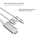 Lightning Micro USB to HDMI Adapter Cable,Hizek 2M Apple Android to HDMI HDTV HD 1080p High Definition Digital Video Cable Adapter with USB Charger Cable for iPhone 7/7Plus/6/6sPlus, Samsung Galaxy S6