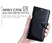 FYY Luxury PU Leather Wallet Case for Samsung Galaxy S7 Edge, [Kickstand Feature] Flip Phone Case Protective Cover with [Card Holder] [Wrist Strap] for Samsung Galaxy S7 Edge Black