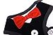BINGPET Velvet Red Bowtie Gentleman Suit Boy Dog Tuxedo Harness Vest for Dogs with Handle Large