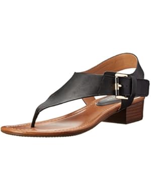 Women's Kitty dress Sandal, Black Leather, 8.5 M US