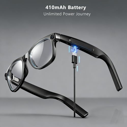 EarlySincere 4K AI Smart Glasses with Photochromic Lenses, Integrated ChatGPT AI Model, Real-Time Translation, HD Video Recording, Long Battery Life, Bluetooth 5.4 Wireless