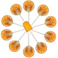 10ct. Orange Creamsicle Cream Swirl Lollipop Bag (Orange Creamsicle)