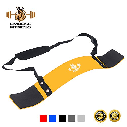 Arm Curl Blaster by DMoose Fitness â€“ Thick Gauge Aluminum, Robust Rivets, Contoured & Adjustable â€“ Improve Definition & Muscle Strength In Your Arms â€“ Premium Grade Bodybuilding Bicep Bomber Isolator