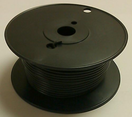 BLACK 10AWG Stranded 50V Automotive Hook Up Wire - 100' Roll
