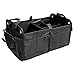 ANTEQI Foldable Car Storage Organizer for SUV, Portable Multi Compartments Trunk Organizer for Car Storage, Large capacity for Cargo Car Trunk Organizer, Expandable To Suit Any In-vehicle (Black)