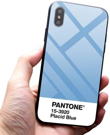 Fitted Cases - Tempered Glass Customized Phone Case for iPhone 7 7Plus X 6S 6 Plus DIY Pantone Phone Cover for iPhone Xs MAX XR 8 Pure Color - by LENALE - 1 PCs