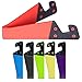 Honsky Cell Phone Holder Tablet Stands, Pack of 6, V-Shape Universal Portable Foldable Plastic Desk Stands- (Bundle, Multi-Color)