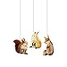 GALLERIE II Fox Squirrel Hare Christmas Xmas Ornament A/3 Multi