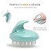 Shampoo Scalp Massage Brush - Scalp Massager - Silicone Comb Rubber Bristles Anti-Slip Scalp Shower Hair Brush Helps Control Dandruff and Increase Scalp Circulation (Green)