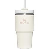 STANLEY Quencher H2.0 Tumbler with Straw 20 oz | Flowstate 3-Position Lid | Cup Holder Compatible for Travel | Insulated Stainless Steel Cup | BPA-Free | Cream