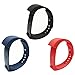 niceEshop(TM) 3Pcs Original Replacement IWown I5 Plus Strap, Black Blue and Red