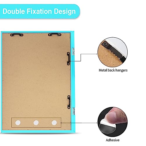 DSYSMIN Kids Art frame,Kids artwork frames changeable,Sank kids art frames,changeable artwork frames kids,art frames A4 Picture for Children Art Projects Home Office Drawing Storage(Blue)