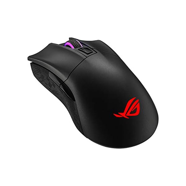 ASUS Wireless Optical Gaming Mouse for PC - ROG Gladius II | Right-hand Grip | 12000 DPI Optical Sensor, 400 IPS, Omron…