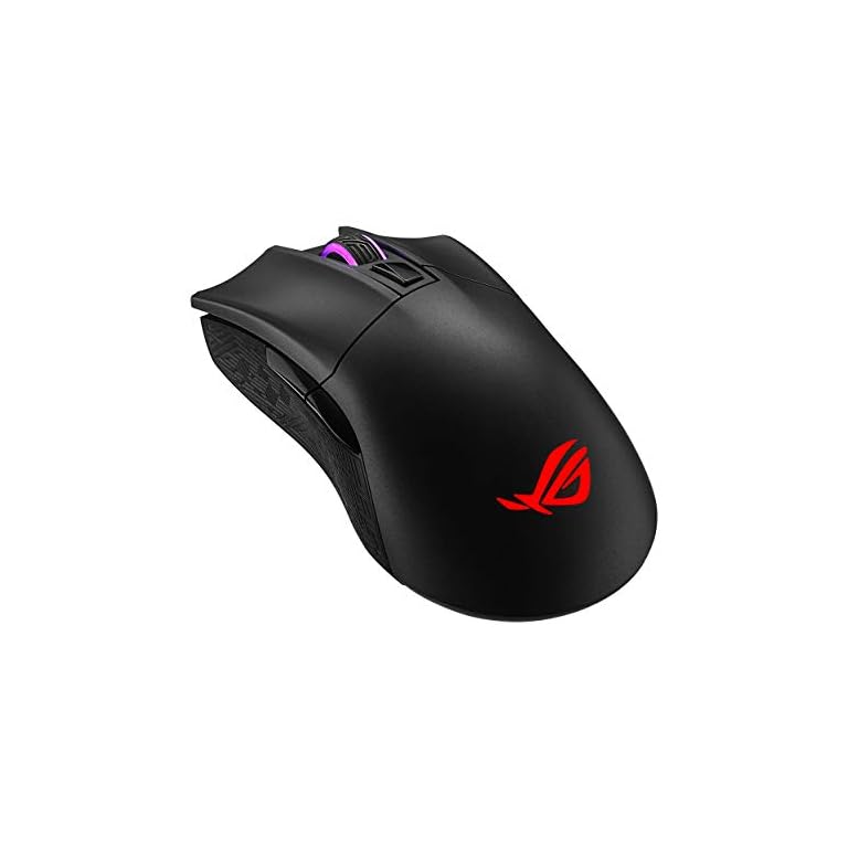 ASUS Wireless Optical Gaming Mouse for PC – ROG Gladius II | Right-hand Grip | 12000 DPI Optical Sensor, 400 IPS, Omron…