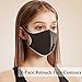 Stosts Anti Dust Face Mouth Masks with Valve, Unisex Black N95 Respirator Safety Masks, Reusable Washable 3D Fashion Masks for Running Cycling Camping Traveling Outdoor Activities Adults Men Women