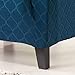 Great Bay Home Plush Geometric Jacquard Fabric Slipcover. Form Fit, Stretch Furniture Cover/Protector, Stays in Place. Soroya Collection (Chair, Teal)