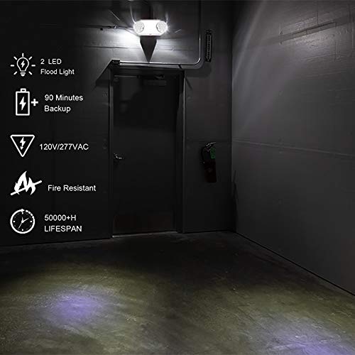 LFI Lights - 4 Pack - UL Certified - Hardwired LED Emergency Light - Compact - High Output