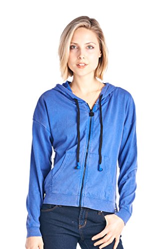 Hoodie Buddie Super Girls Full Zip Headphones Blue Small