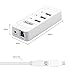 Unitek USB 3.0 Hub with RJ45 10/100/1000 Gigabit Ethernet Converter, 3-Port USB Hub+ Type C (Thunderbolt 3 & USB C) Adapter, BC1.2 Charging with LED Switches [AC Power Adapter is not Included]
