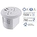 Jgstkcity Desktop Power Grommet with USB,Countertop Power Grommet Outlet with 2 Outlets,Desk Power Grommet with 2 USB, 3 inch Hole Grommet Mounts Power Outlet,with 6ft Extension Cord(White)
