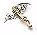 Xusamss Mens Punk Titanium Steel Dragon Sword Wing Pendant Necklaces