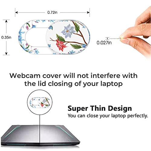 Laptop Camera Cover Slide Cute Flower 6 Pack, cam Cover Slide Phone