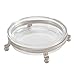 InterDesign York Lyra Bar Soap Dish for Bathroom Vanities, Kitchen Sink - Satin/Clear