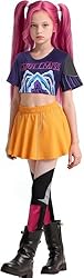 HIDLY Cute Halloween Demon Costumes Pop Singer