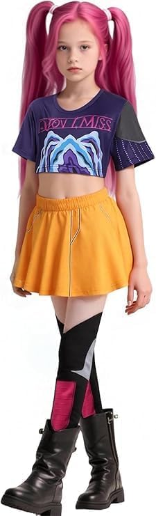 HIDLY Cute Halloween Demon Costumes Pop Singer