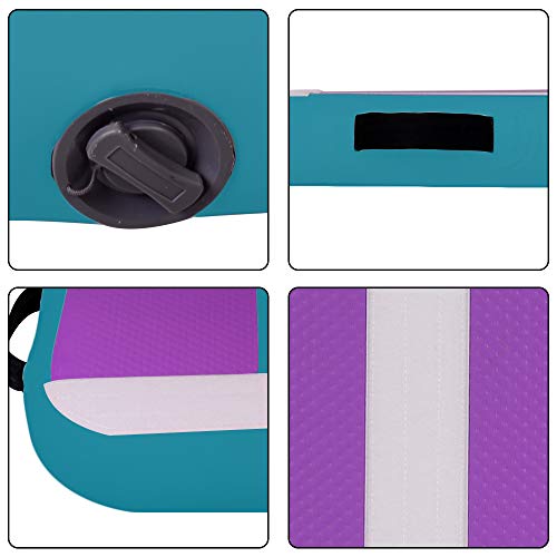 Tuexdo Sailor 3ft/10ft/13ft/20ft Inflatable Air Track, Tumble Track air Mat, Gymnastics Airtrack Training/Home Use/Cheerleading/Yoga/Water with Electric Pump