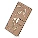 Women's Long Leather Card Holder Purse Zipper Buckle Elegant Clutch Wallet