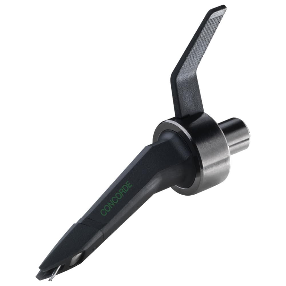 Ortofon Concorde MkII Mix CC Twin Cartridges with Spherical Stylus (Black) Bundle with Liquid Audio Carbon Fiber Record Brush & Instrument Polishing Cloth