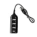 ADVANCED LIVING® Mini USB High Speed 4-Port 4 Port USB HUB Sharing Switch for Laptop PC Notebook Computer Black