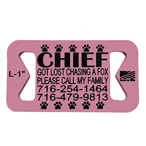 Silent Slide On Pet ID Tags Premium Pet IDs Safe Silicone Rubber