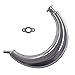 JRL 49cc 50cc 60cc 66cc 80cc Motorized Bicycle Curving Muffler Exhaust Chrome
