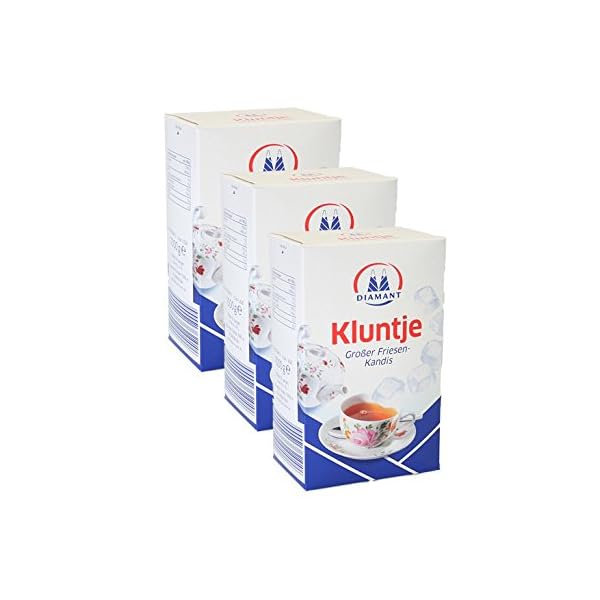 Diamant Kluntje GroÃer Friesen-Kandis, 1kg 3er Pack