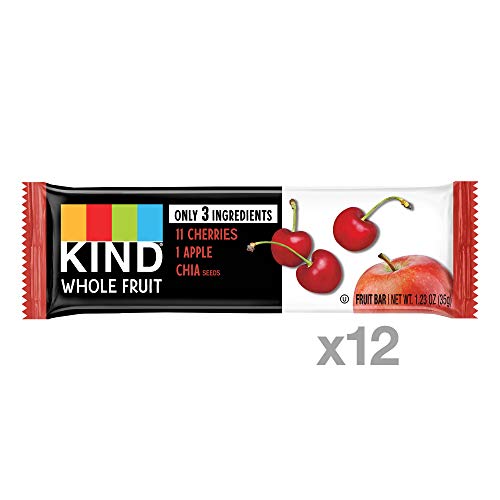 KIND Whole Fruit Bars, Cherry Apple Chia, Gluten Free, No Sugar Added