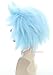 Topcosplay Unisex Halloween Costume Wigs Blue Short Cosplay Wig Party Wigs for Adults or Kids