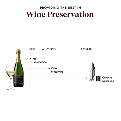 Coravin Sparkling Wine by the Glass System Includes 4 CO2 Gas