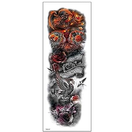 Couverture Complète Des Bras Tatouage Temporaire Dessins D