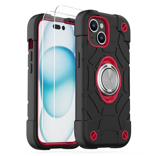 KCJ Kompatibel mit iPhone 15 Plus/14 Plus Hülle mit [2 ×... en promo sur Amazon