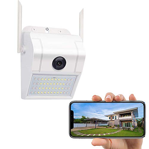 WiFi Floodlight Security Camera Outdoor, HD 1080P Street Spotlight