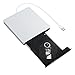 PowMax External CD Drive YIKUER USB 3.0 Slim Portable DVD/CD-RW Burner-Drive-Write With Built-in USB 3.0 Cable For Apple Macbook-Macbook Pro-Macbook And Laptop /Desktops Win 7/8.1/10 and Linux OS