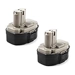 2x Masione 18V 3.0Ah Ni-MH Replacement Battery for Makita 1822 1823 1834 1835 192827-3 192829-9 193159-1 193140-2 193102-0 192826-5