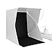 Light Box Photo Box Product Photography Lighting Kit 9.8 inch Portable Foldable Photo Studio Photography Shooting Tent w/ 2 Colors Background,USB Cable