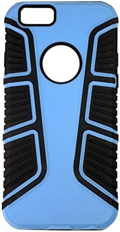 ROCST For iPhone 6 / S Double Color Drop- resistant Protective Case (Sky blue + Black)