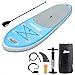 Uboway Inflatable Stand Up Paddle Board 6 inch Thick iSUP with Adjustable Paddle, Backpack, Pump, Elastic Rope, Fin, Repair Kit 10 ft Long 30 inch Wide
