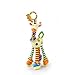 Here Fashion Baby Infant Plush Giraffe Animal Stroller Rattle Hanging Teether Toy Developmental Interactive Toy Soft Handbells for Crib, High Chair and Car Seat