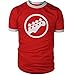 Scott Pilgrim Bass Logo Ringer Shirt Red with White Ringers Retro Gamer Shirt